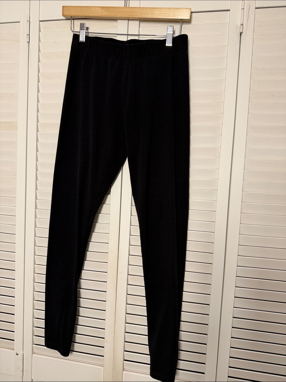 Women’s Black Stretch Leggings with Elastic Waistband